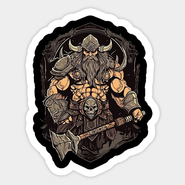 Barbarian Sticker by Open World Games